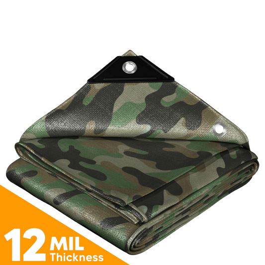 Camouflage Poly Tarps