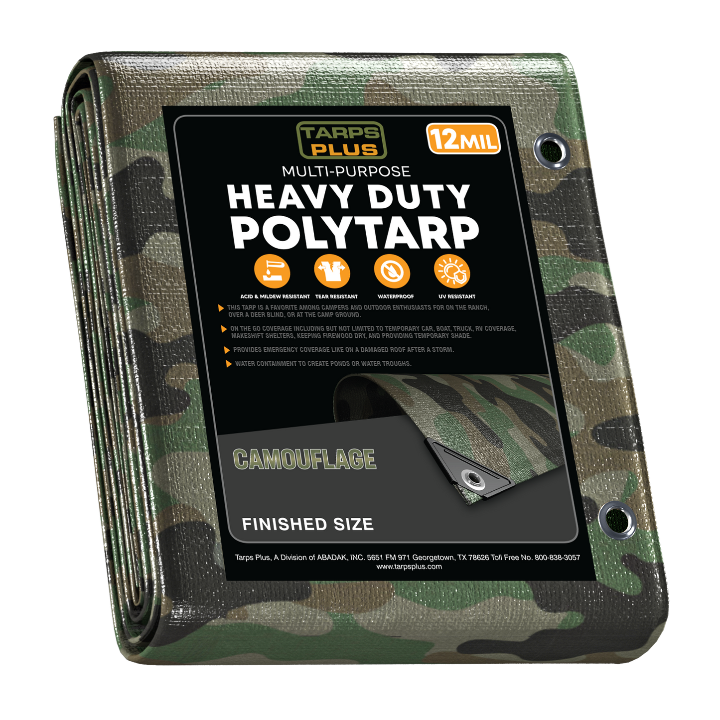 Camouflage Poly Tarps