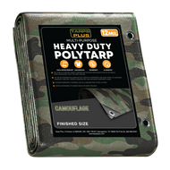 Camouflage Poly Tarp 6' x 8'