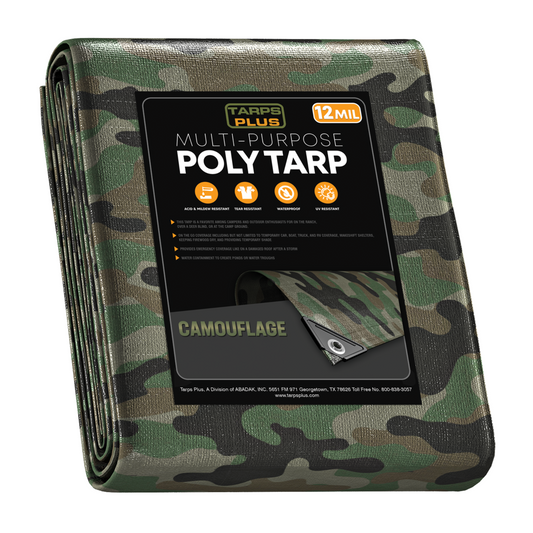 Camouflage Poly Tarps