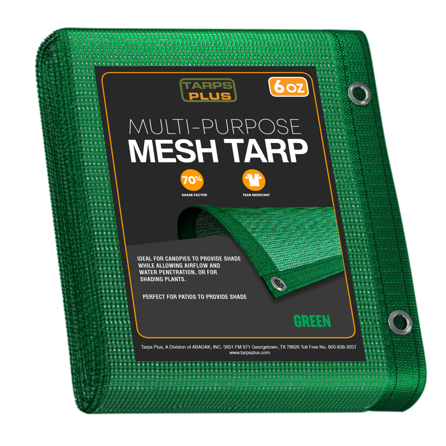 Green Mesh Tarp 10' x 20'