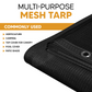 Black Mesh Tarp 10' x 10'