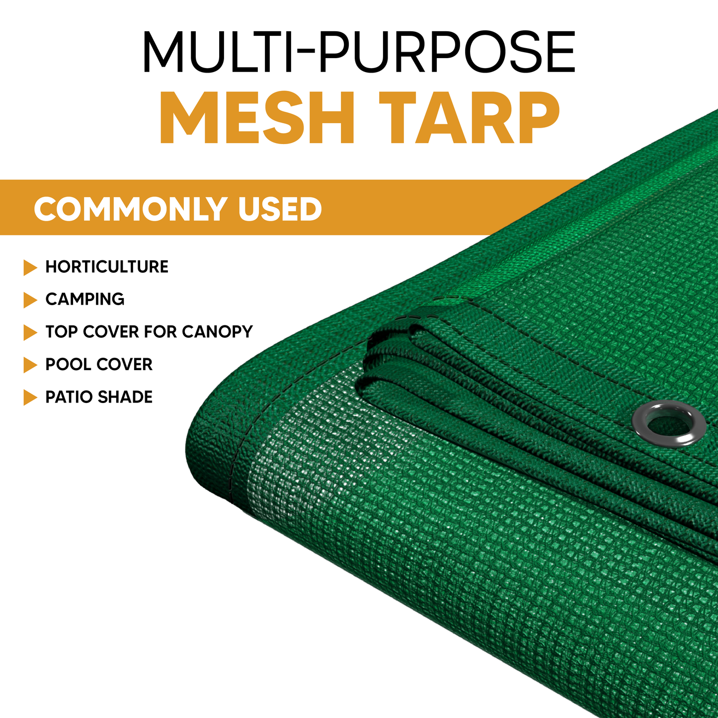 Green Mesh Tarp 10' x 10'