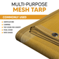 Tan Mesh Tarp 12' x 24'