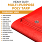 Red Poly Tarp 20' x 30'