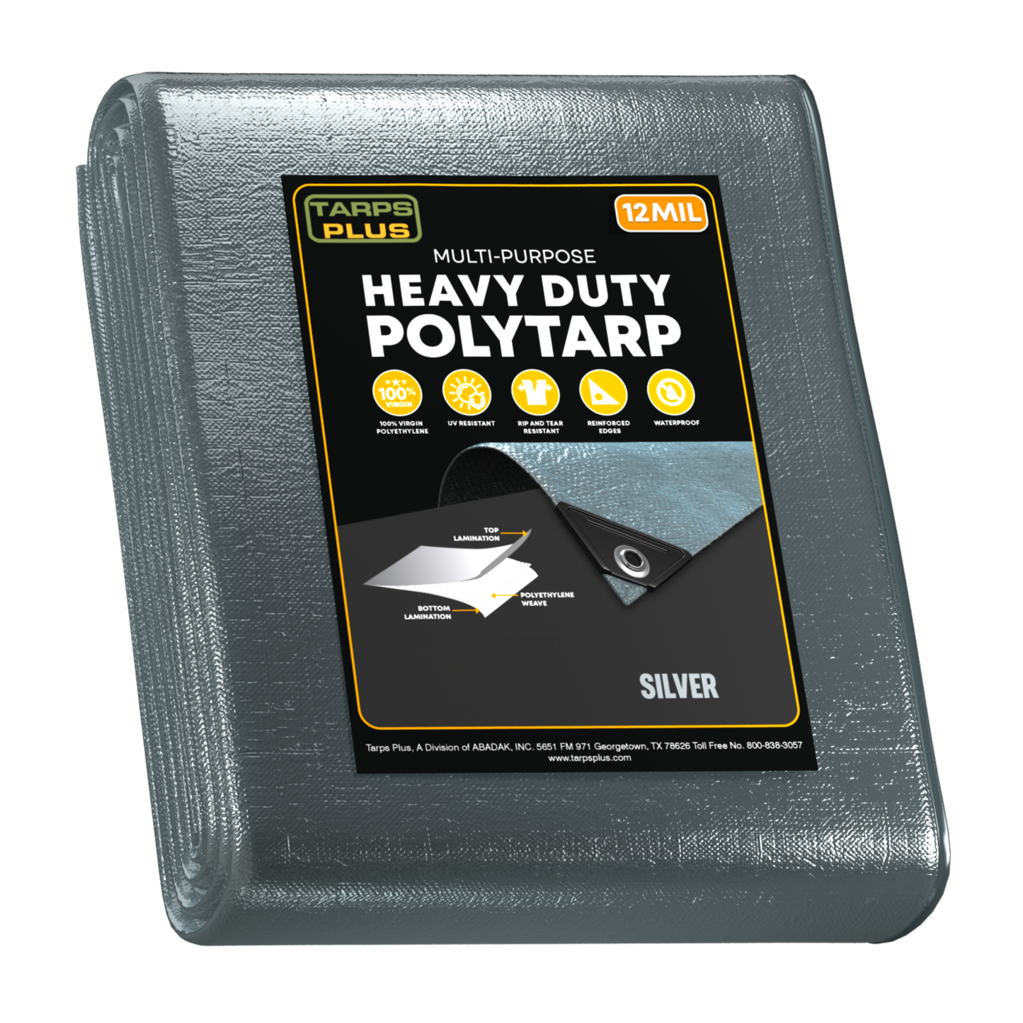 Silver Poly Tarp 30' x 50'