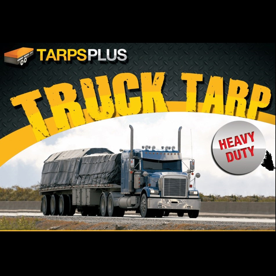 16' x 27' Heavy Duty 18oz Lumber Tarp with 4' Drop Rain Flaps