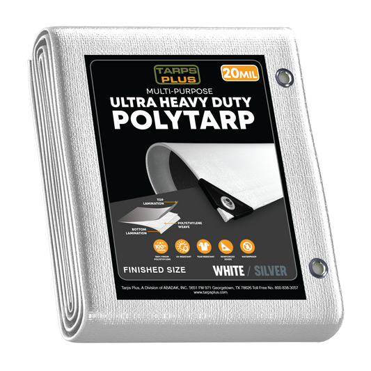 White/Silver Poly Tarps