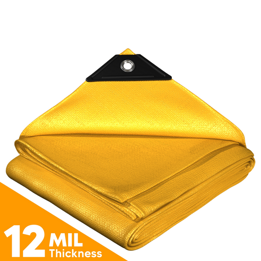 Yellow Poly Tarps