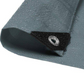 Heavy Duty Fire Retardant Silver Poly Tarps with 18in Grommet Spacing