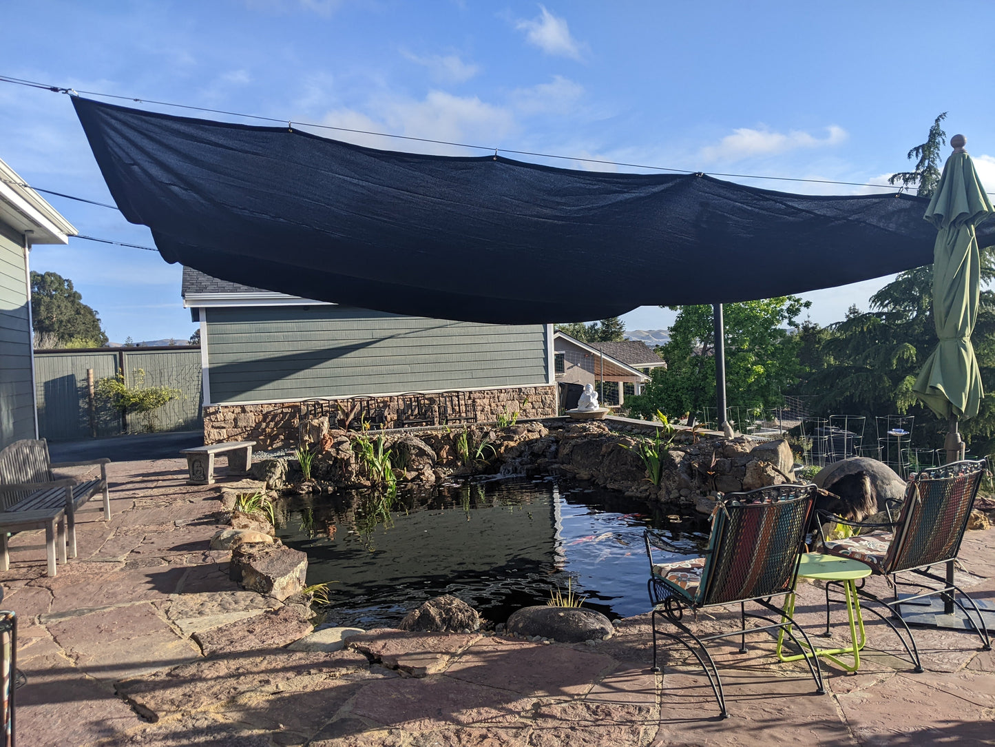 Black 86% Super Shade Mesh Tarp 16' x 20'